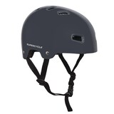 Supercycle Basic Multi-Sport Kids' Bike Helmet with Adjustable Straps, Grey, Ages 5+ Front_Three_Fourths_Angled_Right