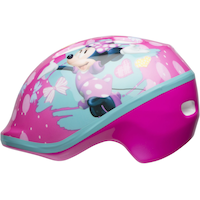 Bell Sports Minnie Mouse Toddler Bike Helmet, Pink, Ages 3-5 Front_Three_Fourths_Angled_Left