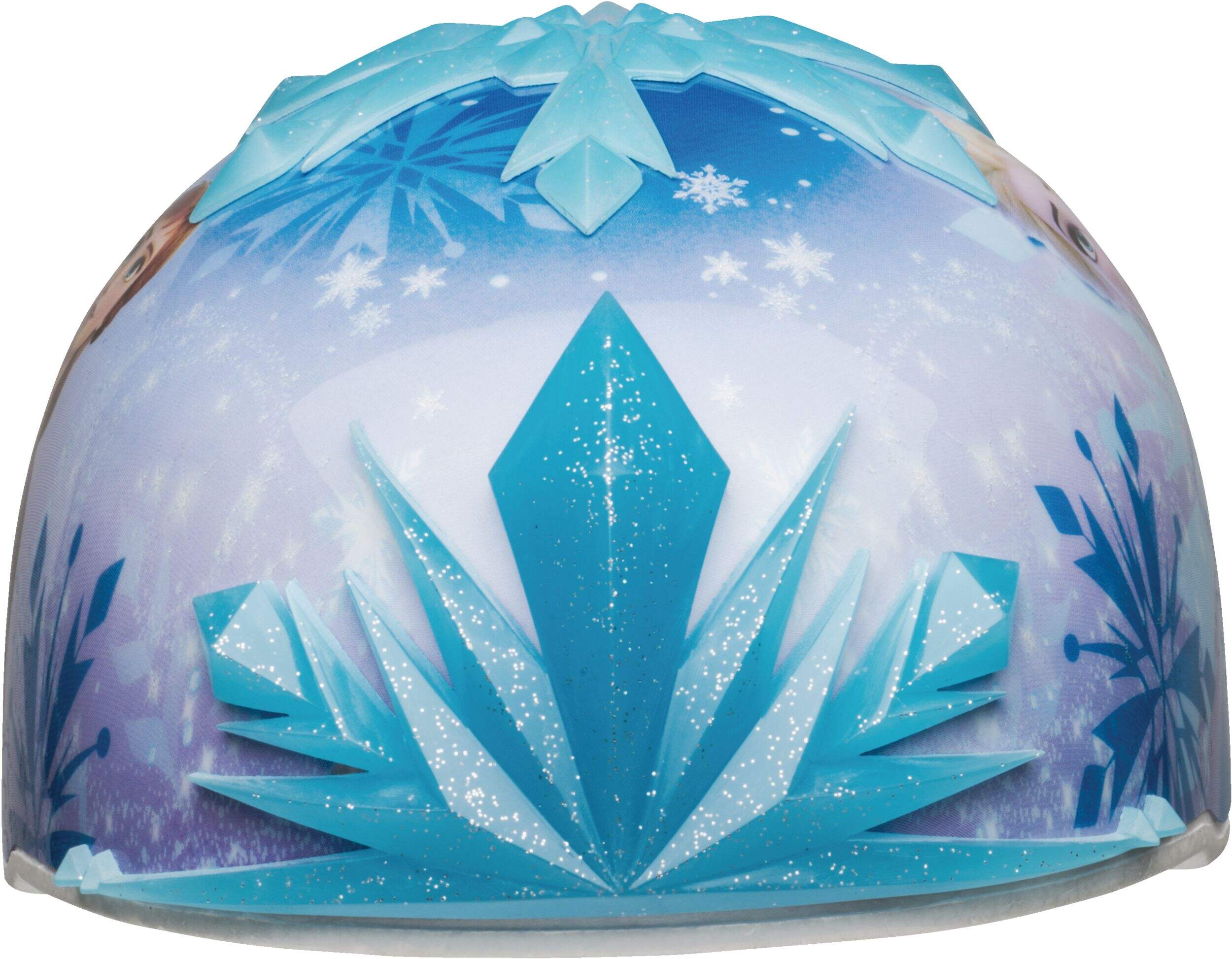 Bell Sports Disney Frozen 2 3D Multi-Sport Toddler Bike Helmet w/Tiara, Blue, Ages 5+ Front_Flat