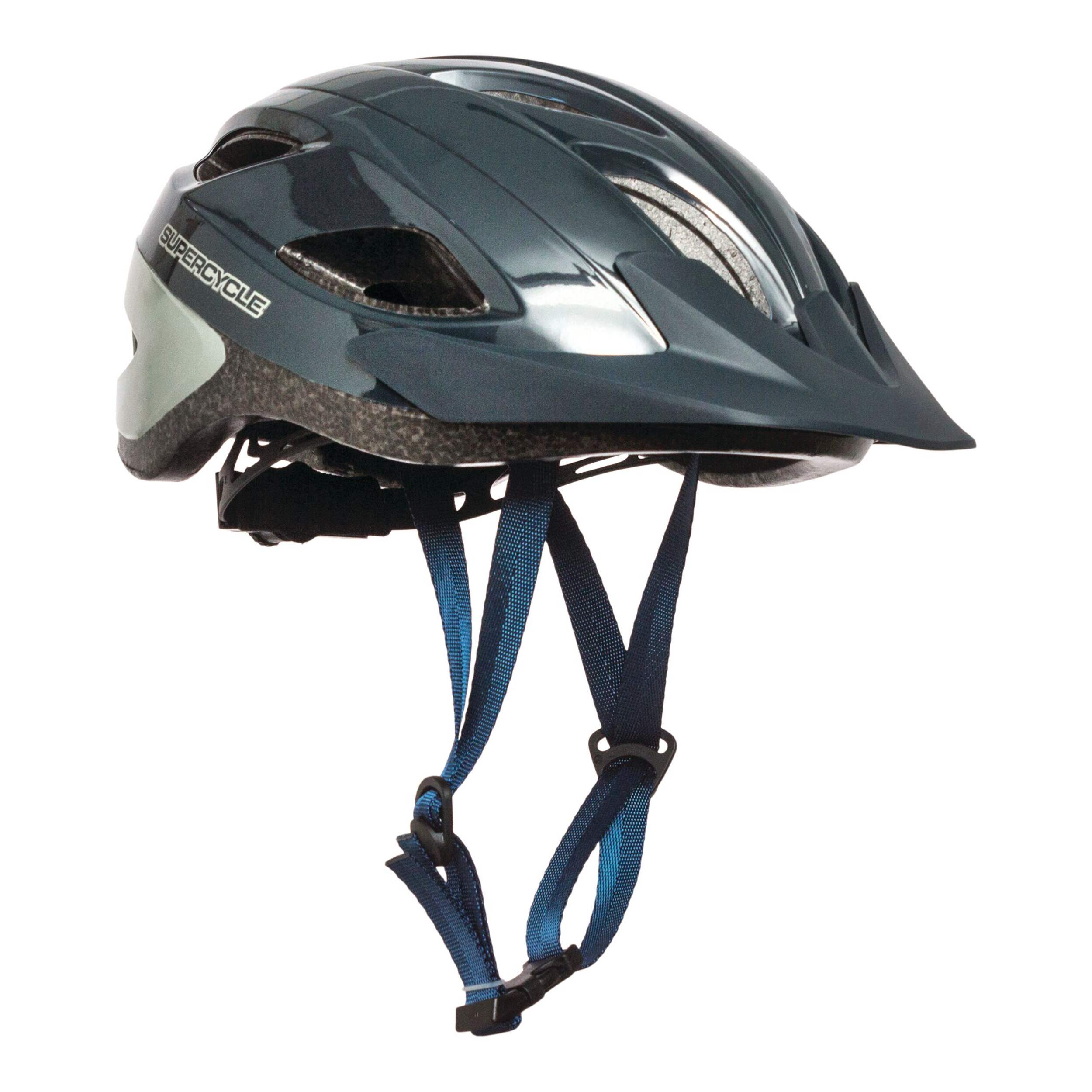 Supercycle Journey Adult Helmet, Green Front_Three_Fourths_Angled_Right