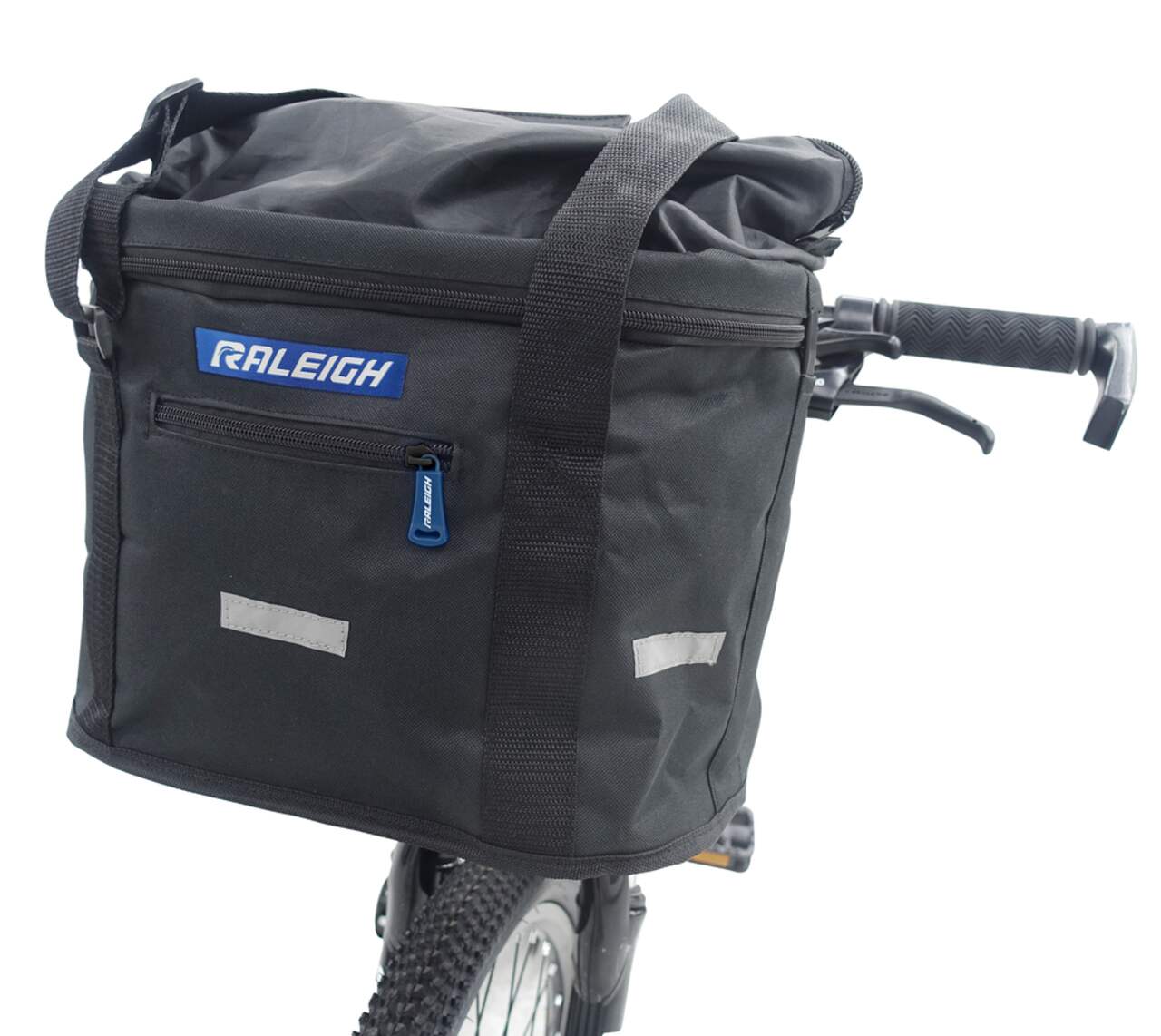 Raleigh Insulated Rack Top Bike Bag w/Reflective Panels, Black