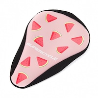 Supercycle Kids' Bike Foam Seat Cover, Pink Front_Three_Fourths_Angled_Left