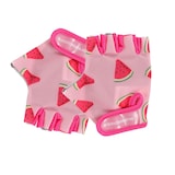 Supercycle Kids' Velcro Half Finger Bike Gloves, Purple Overhead_Flat