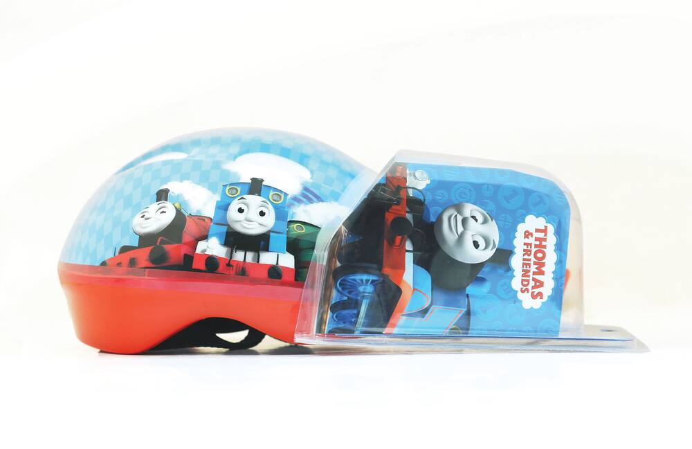 thomas the train helmet and knee pads