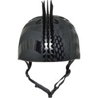Krash! Skull Swarm Multi-Sport Youth Bike Helmet w/ Adjustable Straps, Black, Ages 8+ Front_Flat