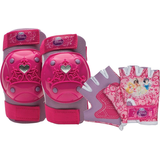 Disney Princess Kids' Protective Gear Bike Set with Padded Gloves, Purple Composite_or_Mixed