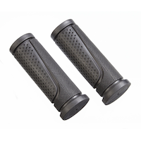 Supercycle Twist Rubber Bike Handlebar Shifter Grips, Black, 22.2x91-mm, 2-pk Front_Angled_Right