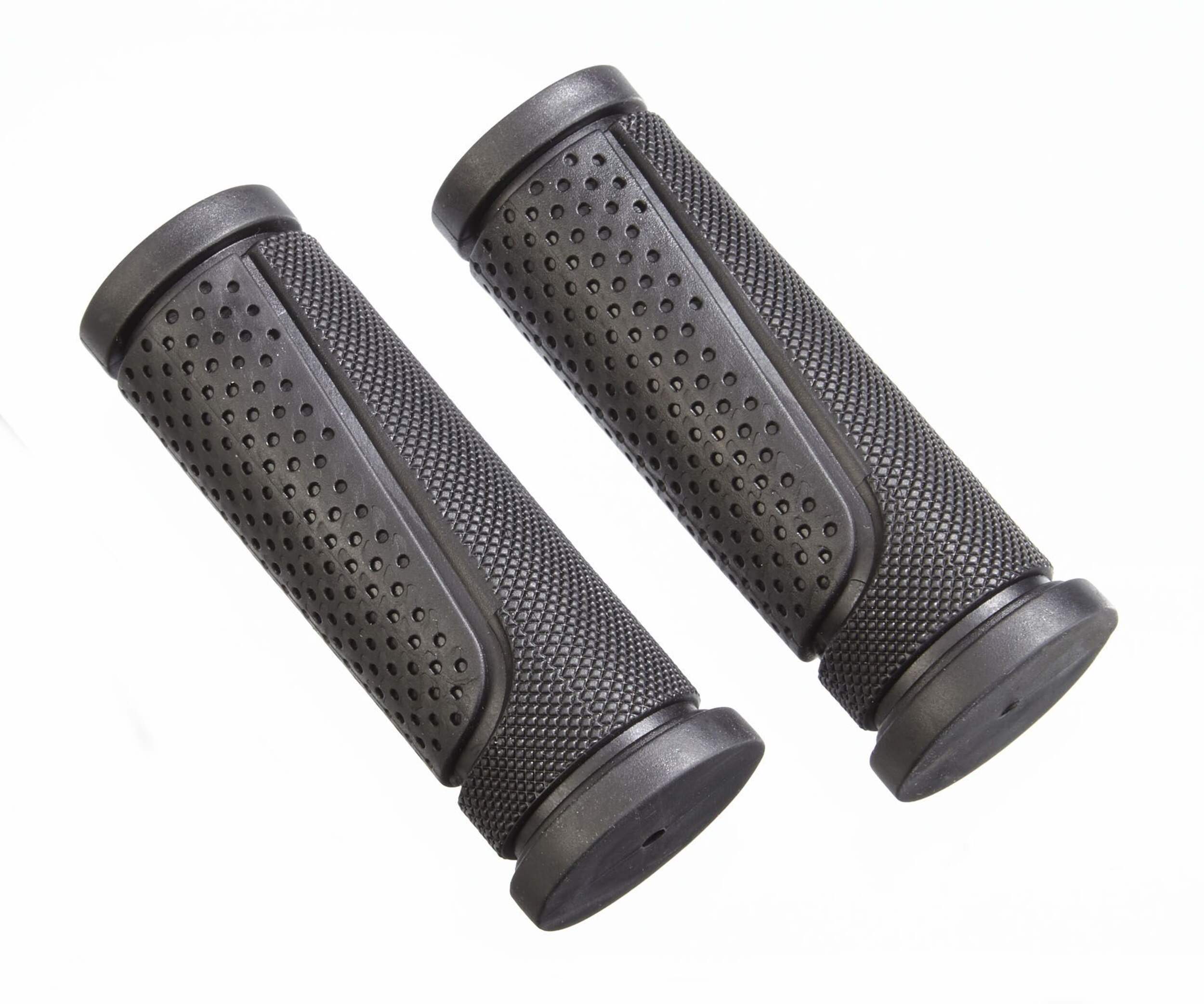 Supercycle Twist Rubber Bike Handlebar Shifter Grips, Black, 22.2x91-mm, 2-pk Front_Angled_Right