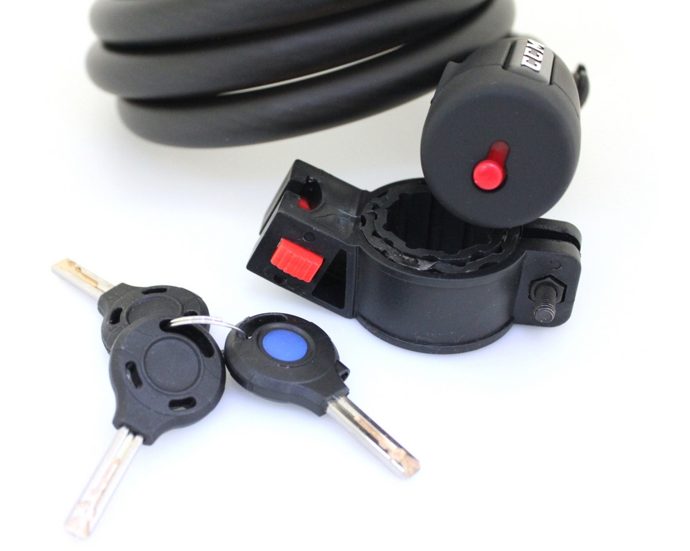 CCM Rubberized Bike Key Lock, 15mm x 6ft Canadian Tire