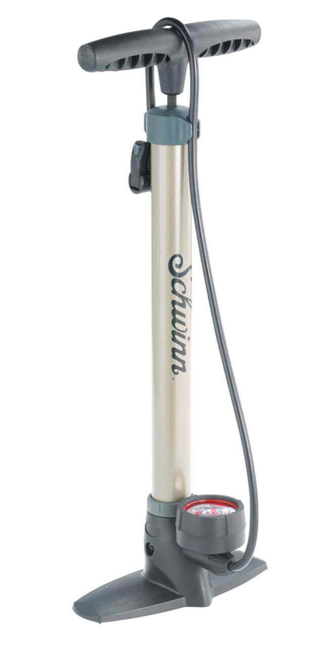 Schwinn Steel Floor Bike Pump with Gauge