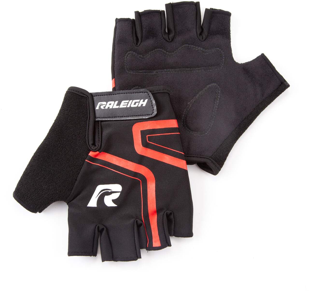 Raleigh Fingerless Foam Padded Cyling/Bike Gloves, Black