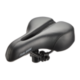 Raleigh Comfort Gel Bike Saddle Front_Three_Fourths_Angled_Left