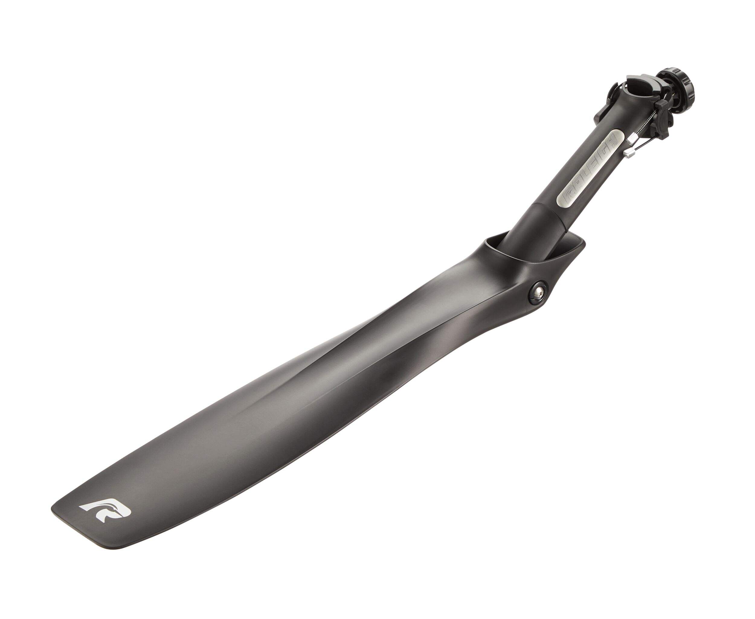 Raleigh Adjustable Rear Bike Fender/Mudguard For Most Bikes, 31.8-mm Front_Three_Fourths_Angled_Left