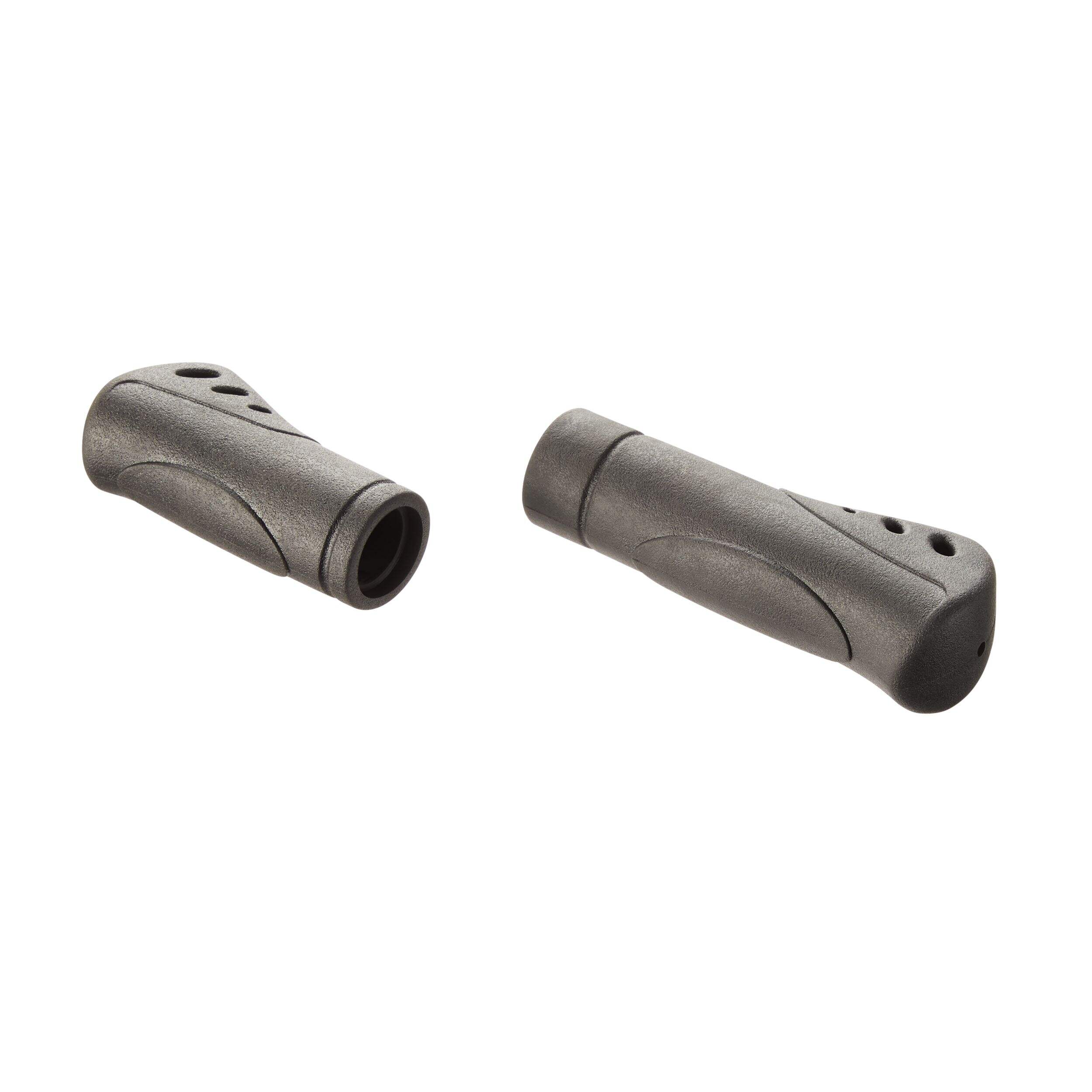 Raleigh Comfort Twist Ergonomic Bike Handlebar Shifter Grips, Black Front_Three_Fourths_Angled_Right