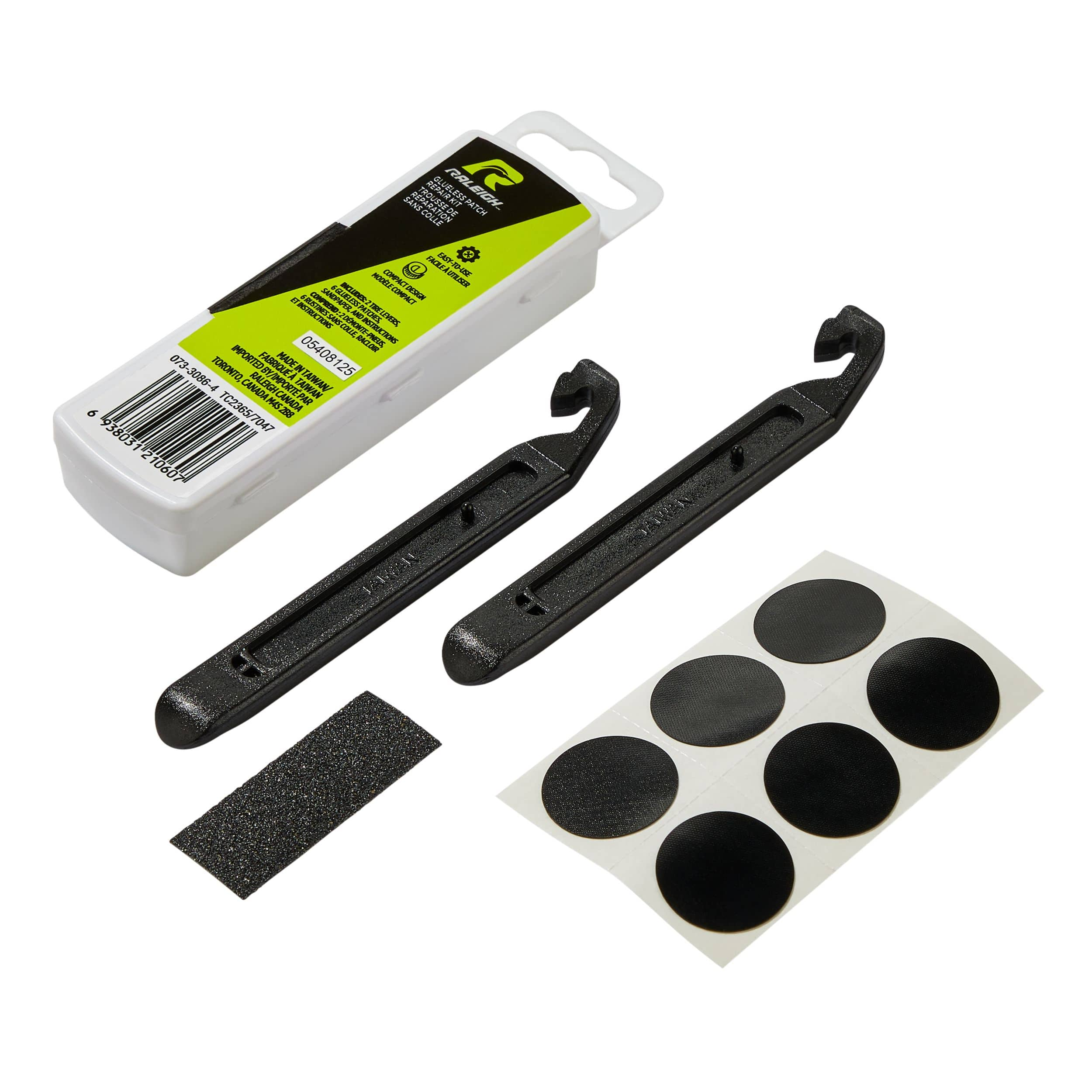 Raleigh Glueless Compact Portable Bike Patch Repair Kit