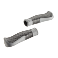 Raleigh Comfort Double-Layer Ergonomic Bike Handlebar Grips, Slip-Resistant, Grey