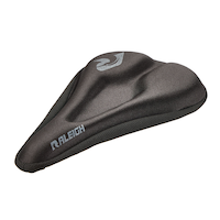 Raleigh Comfort Memory Foam Bike Seat/Saddle Cover, Black Front_Three_Fourths_Angled_Left