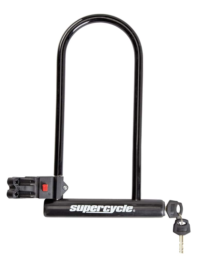 Cadenas de vélo Supercycle Basic avec combinaison à 4 chiffres, antivol,  noir, 3,9 pi