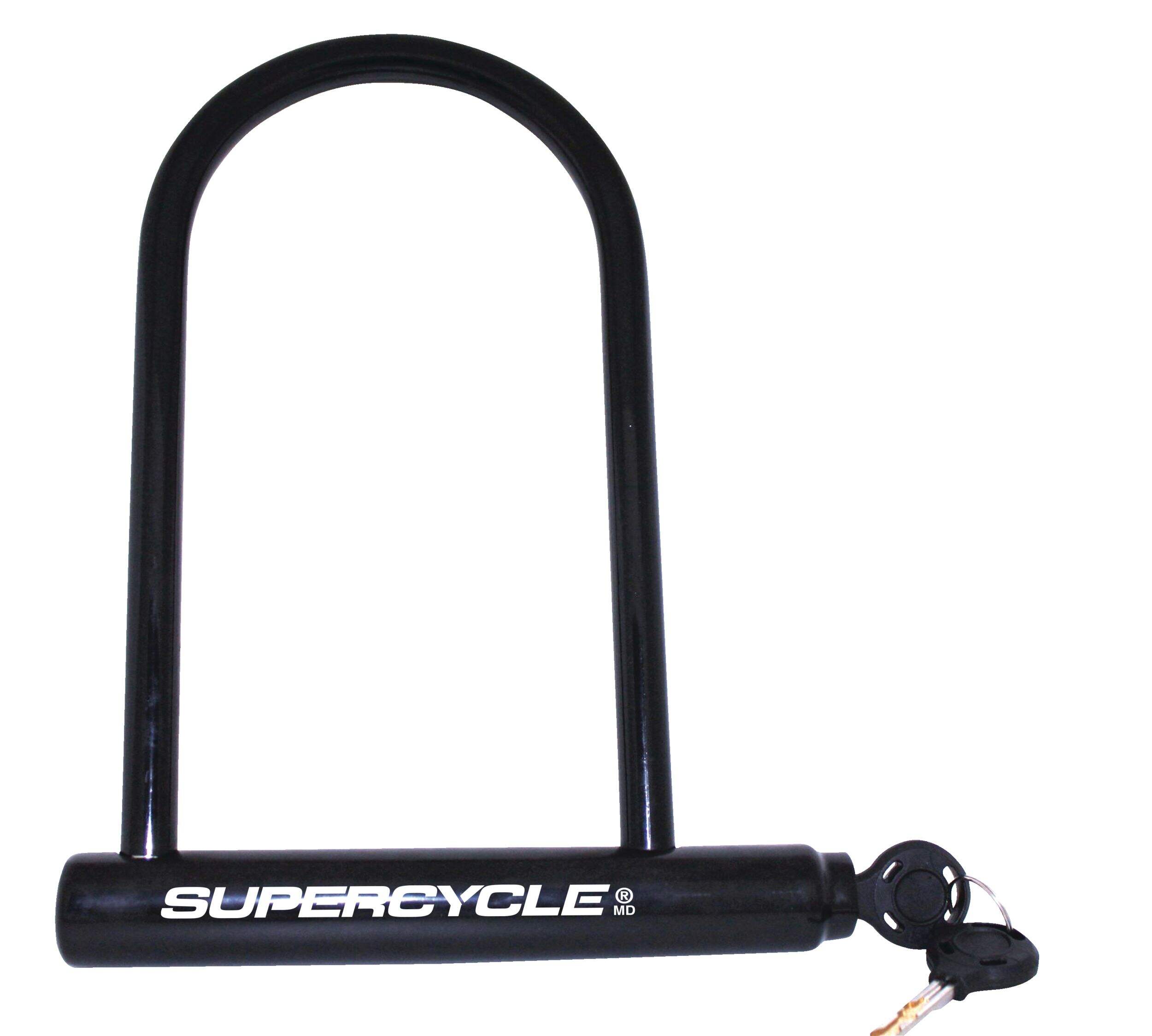 Supercycle Flatkey Steel Bike ULock Cable w/Mounting Bracket, Anti