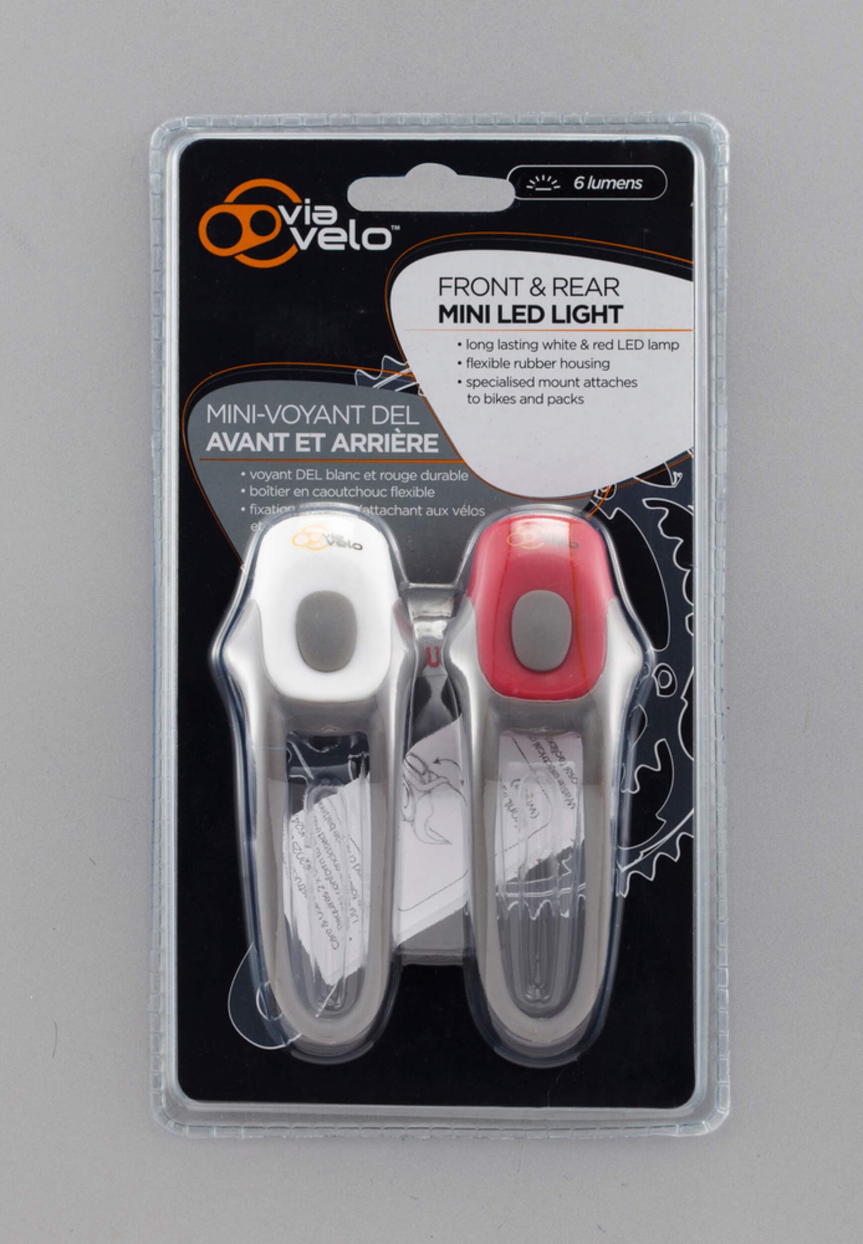 Via Velo 2Pack of Rubber LED Bike Lights Canadian Tire