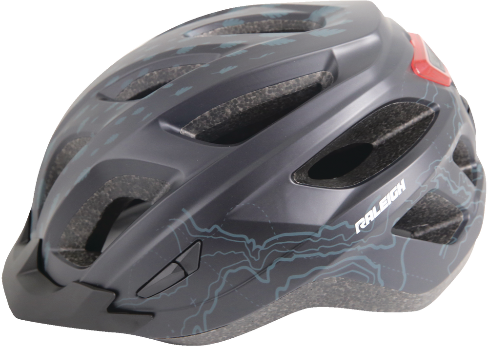 raleigh bike helmet with light