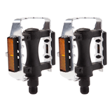 Pédales de vélo à cage Raleigh en alliage avec réflecteurs, paq. 2 Front_Flat