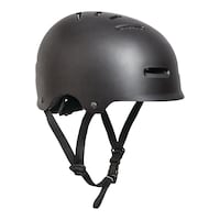 Redline Officer BMX Multi-Sport Youth Bike Helmet w/Adjustable Straps, Black, Ages 13-18 Front_Three_Fourths_Angled_Right