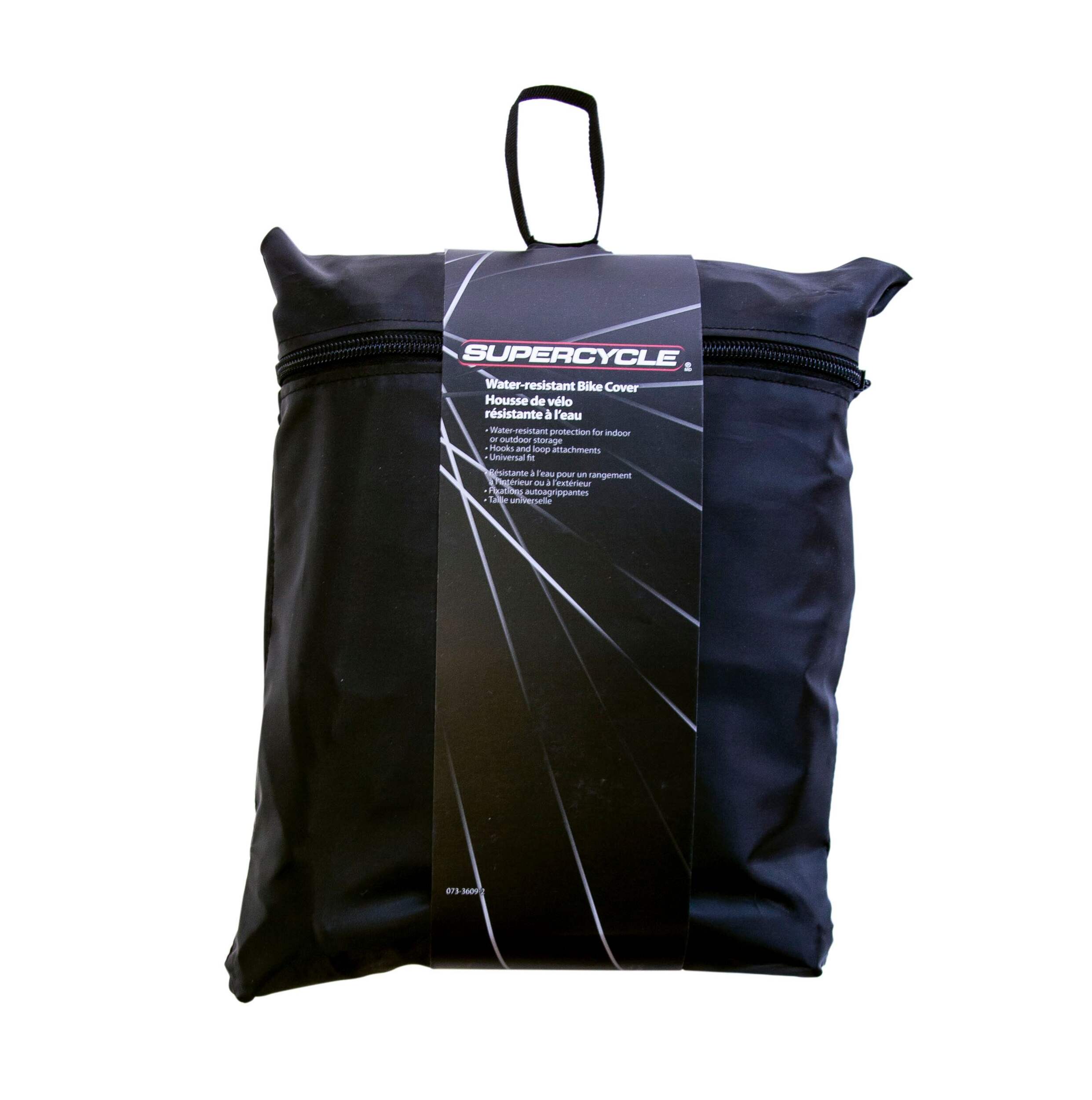 Housses de vélo toutes saisons Supercycle avec sac de rangement à glissière, hydrofuge Front_Flat