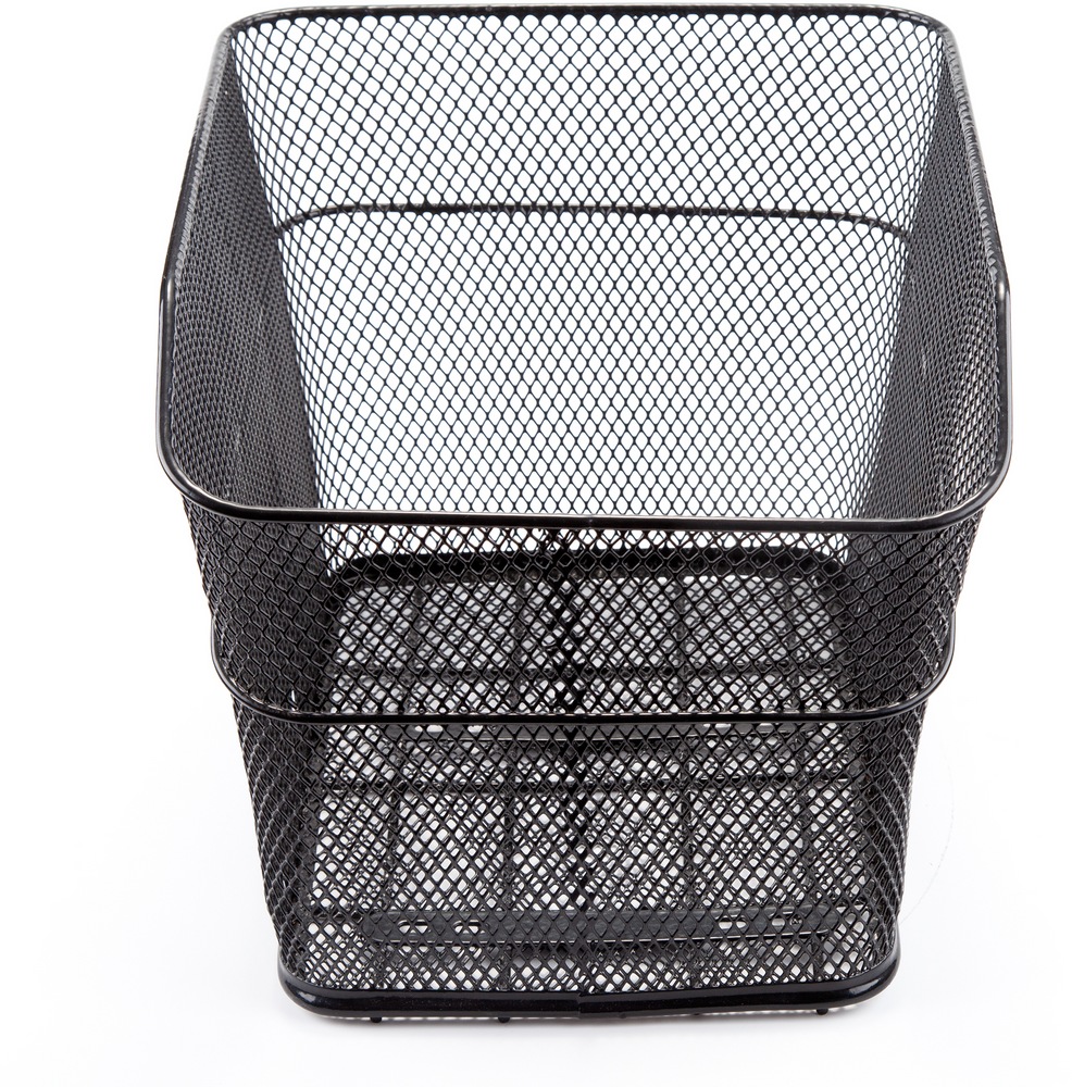 Supercycle Aluminum Rear Bike Basket w/Mounting Hardware, Black