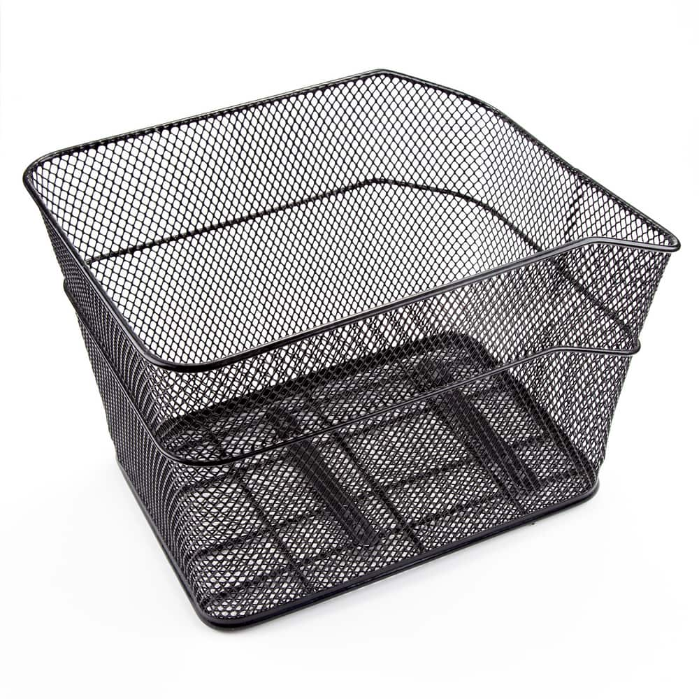 Supercycle Aluminum Rear Bike Basket w/Mounting Hardware, Black ...