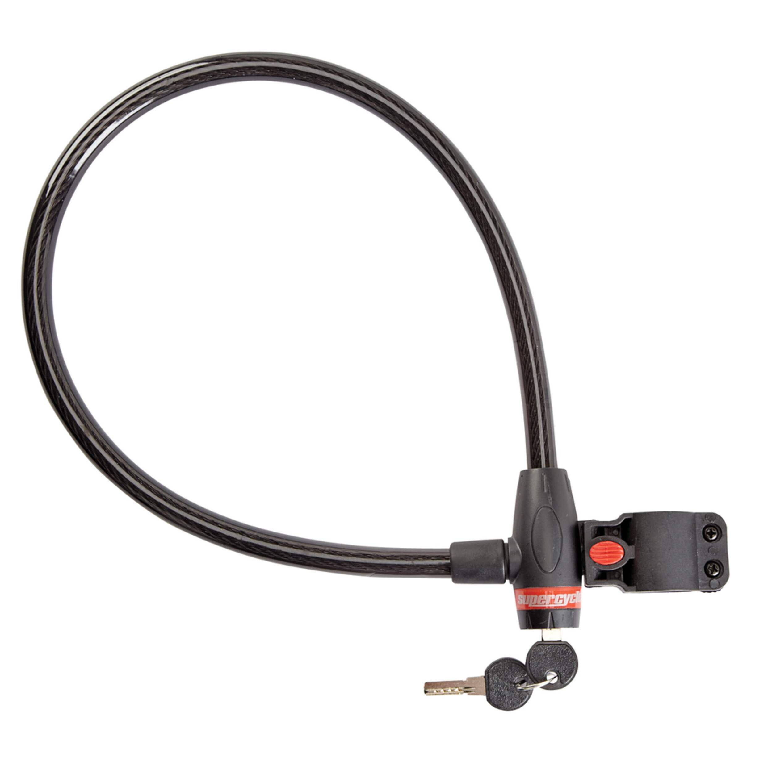 Supercycle Heavy Duty Cable Bike Lock Front_Flat