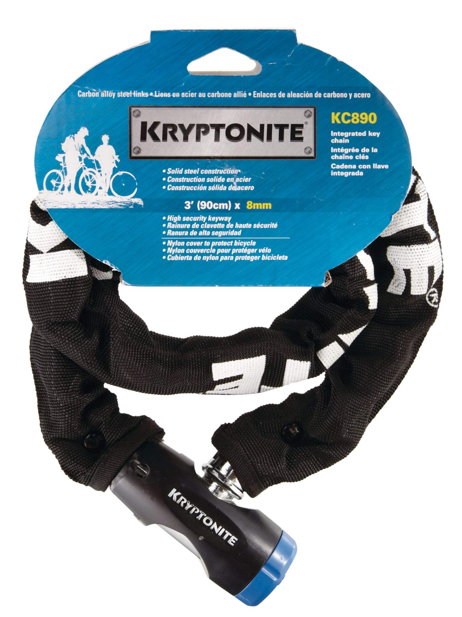 Kryptonite Chain Bike Lock, 8-mm Front_Flat