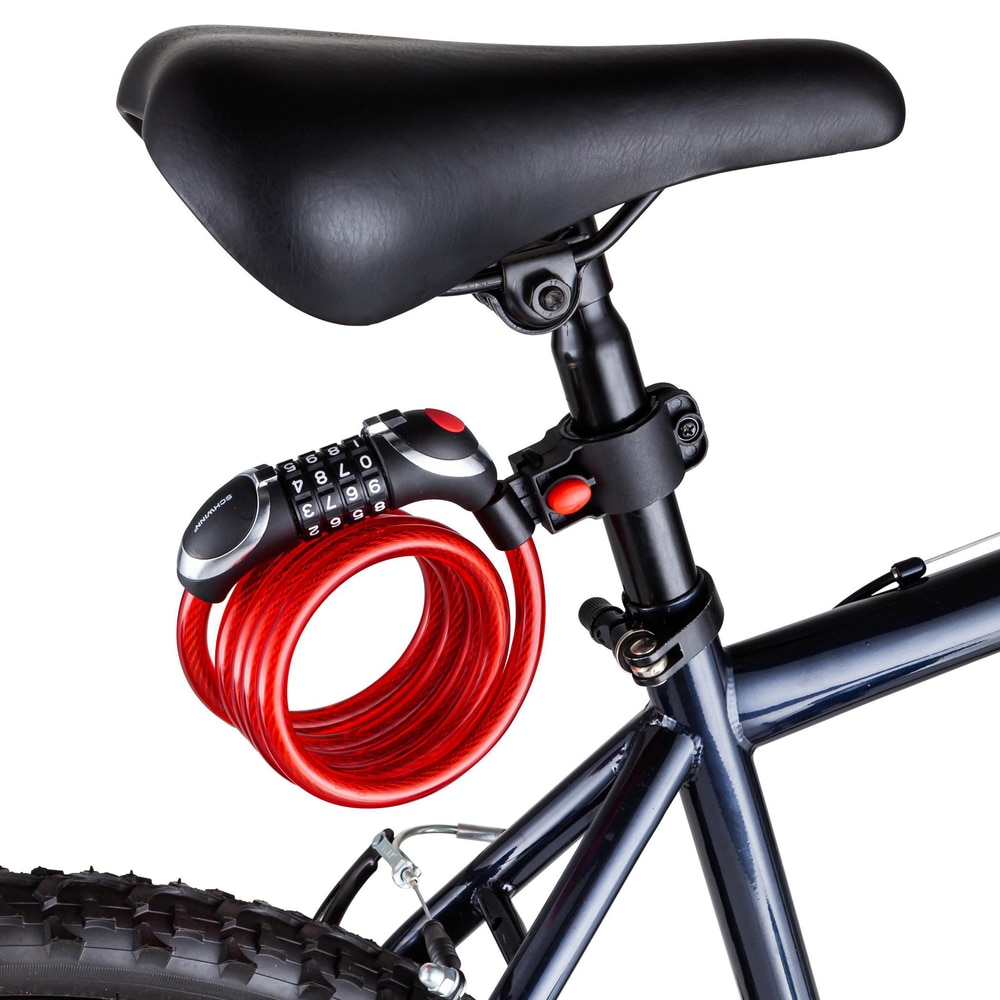 Schwinn Steel Braided Combination Light Cable Bike Lock, 5-ft ...