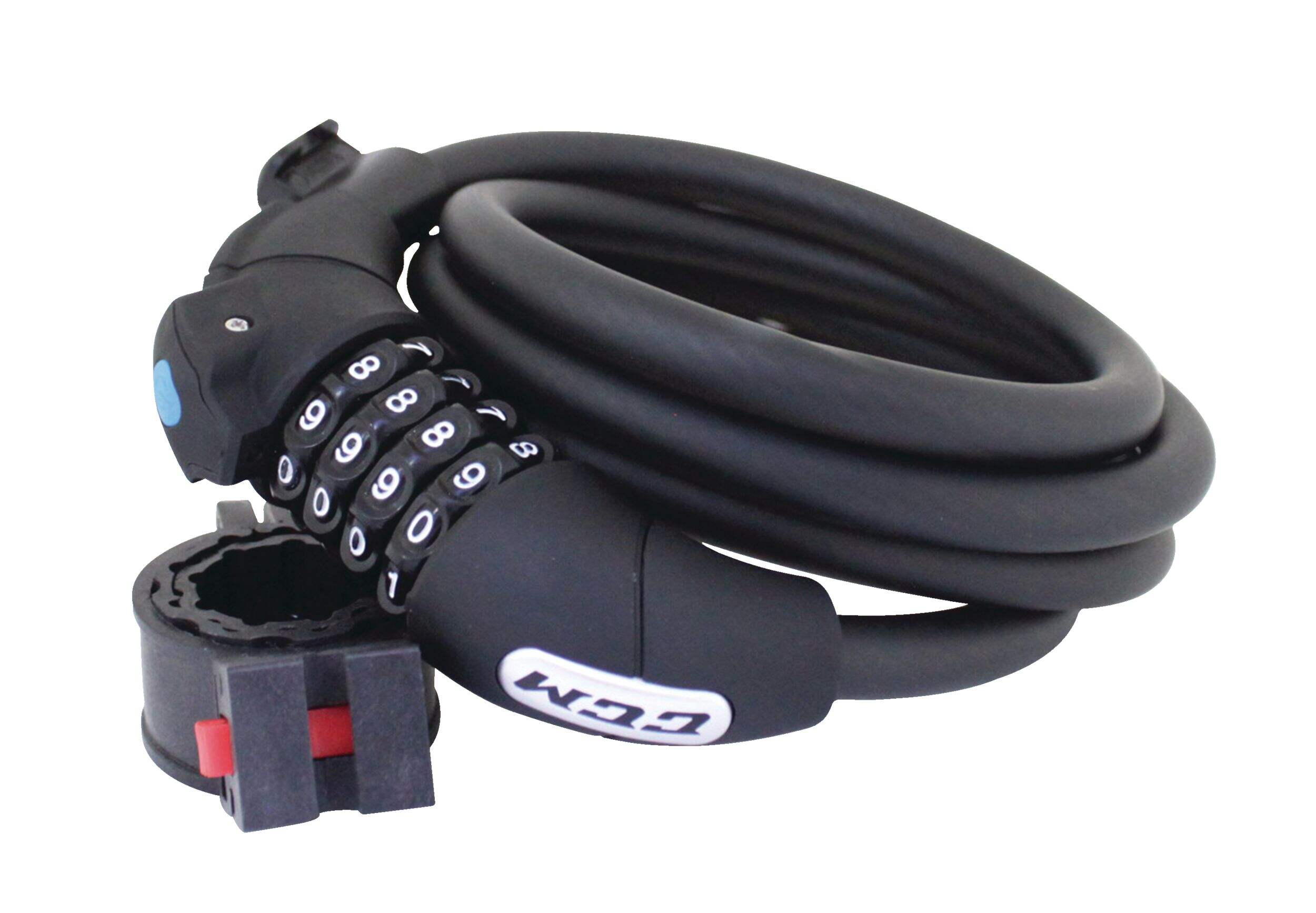 Cadenas de vélo en acier CCM avec combinaison de cadran à 4&nbsp;chiffres antivol, 6&nbsp;mm Composite_or_Mixed