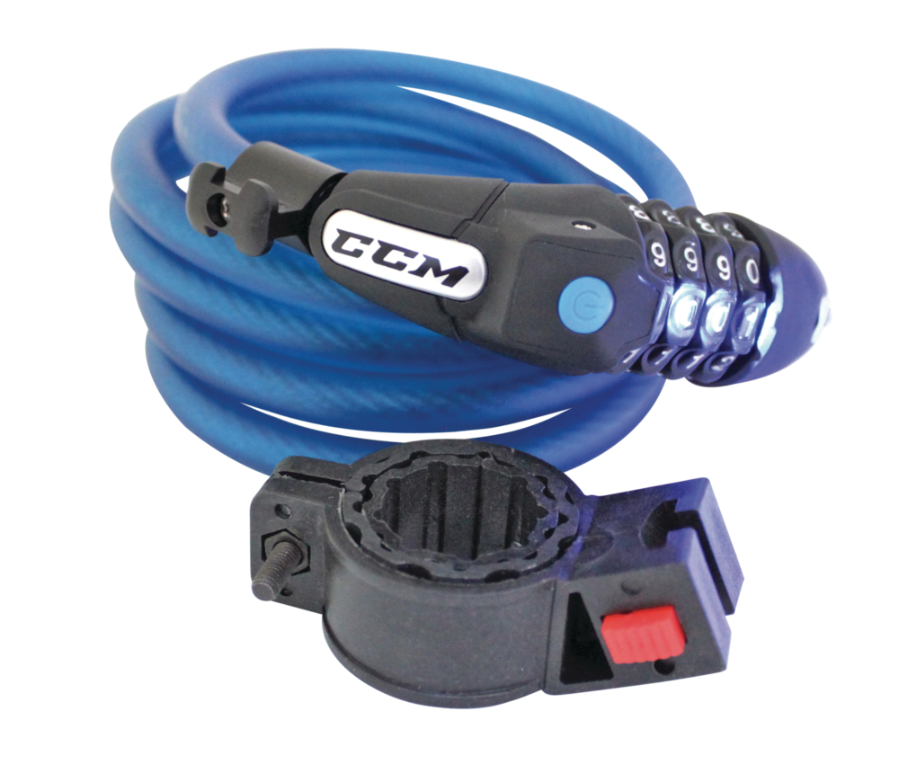 CCM Bicycle Combo Lock, 6ft, Blue Canadian Tire