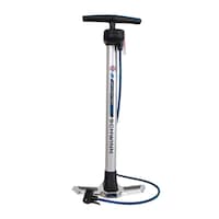 Schwinn Floor Bike Pump w/Gauge For Schrader & Presta Valves Head, 120 PSI Composite_or_Mixed