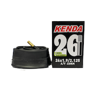 Kenda AV/48 Schrader Valve Standard Bike Tire Tube, 26X1.9/2.125-in Front_Elevated