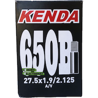 Kenda A/V 35mm Schrader Valve Standard Bike Tire Tube, 27.5X1.9/2.125-in Front_Flat