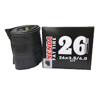 Kenda A/V 35mm Schrader Valve Standard Bike Tire Tube, 26 x 3.5 to 4.0-in Front_Flat