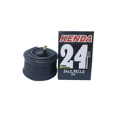 Kenda A/V Schrader Valve Standard Bike Tire Tube, 24x2.75/3.0-in Front_Elevated