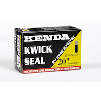 Chambre à air de vélo universelle Kenda Kwick avec valve auto-obturante Schrader, 20 po