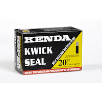 Kenda Kwick Universal A/V Schrader Valve Self-Sealing Bike Tire Tube, 20-in Front_Angled_Right