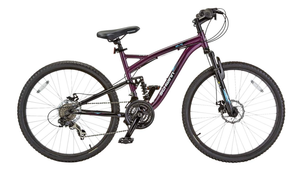 Schwinn Teslin 2.4 Full Suspension Mountain Bike Women s 26 in