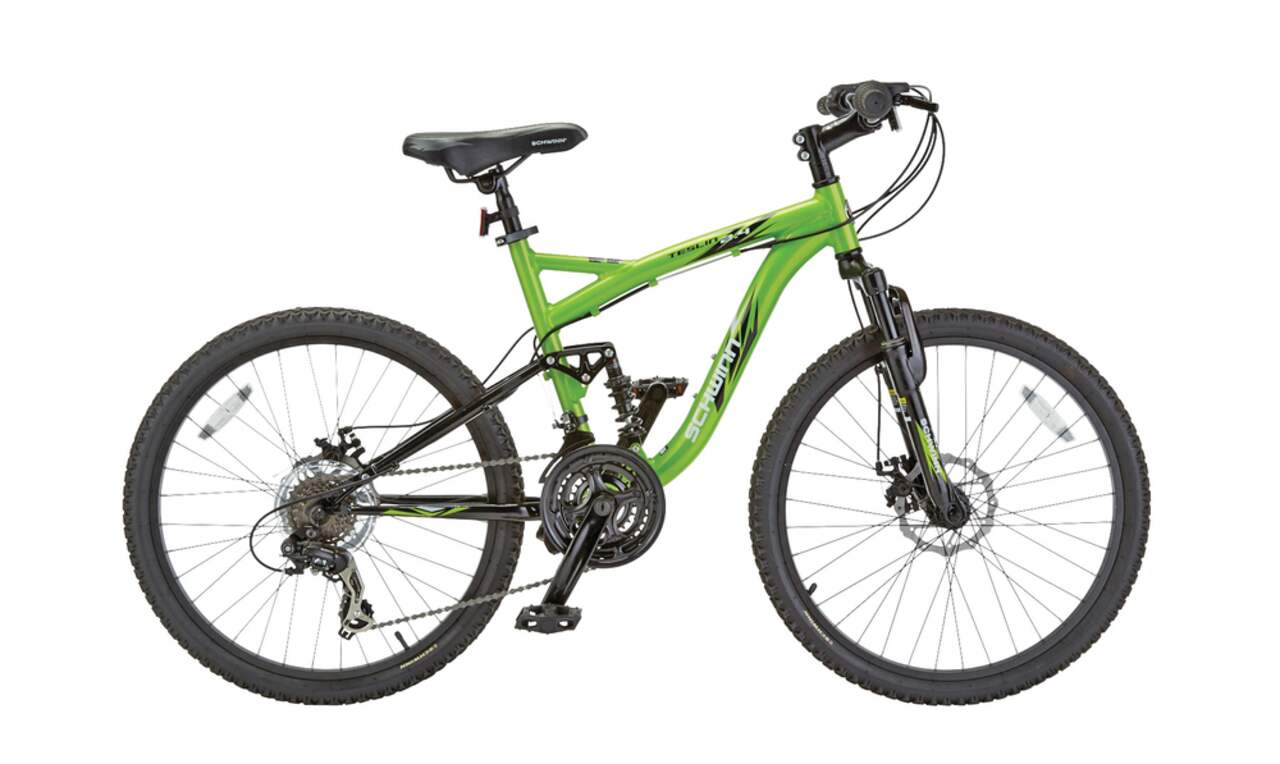 Schwinn Teslin 2.4 Kids Full Suspension Mountain Bike 24 in