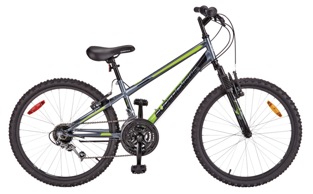 Supercycle Nitro XT Youth Hardtail Mountain Bike 24 in Grey