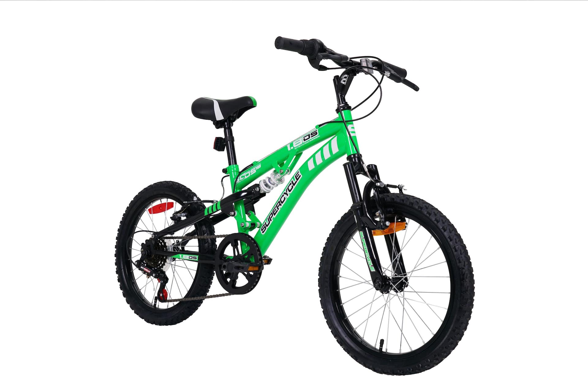 Supercycle Kids' Dual Suspension Bike, 18-in, Green | Canadian Tire