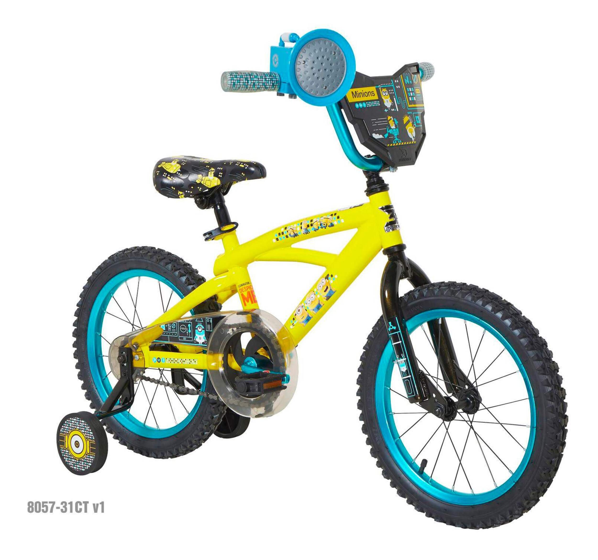 Minions Kids' Bike, 16-in Front_Three_Fourths_Angled_Right