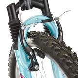 Vélo de montagne Supercycle Momentum, double suspension, jeunes, roue de 20 po, rose CloseUp