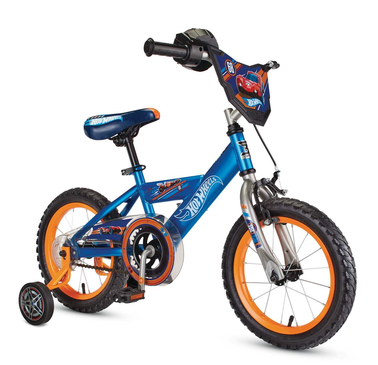 Vélo pour enfants de 14 pouces avec roues d'entraînement vélo pour enfants  rouge
