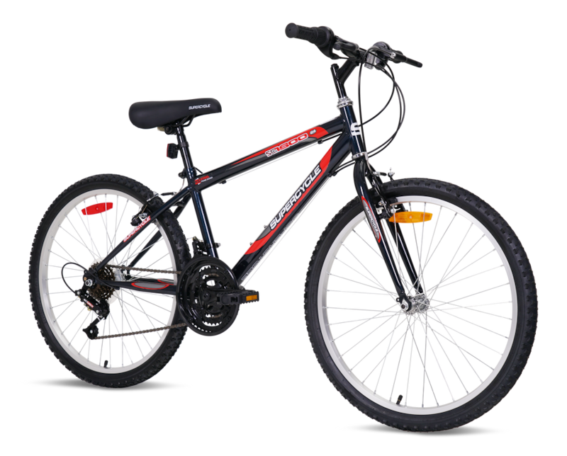 Supercycle 1800 Mountain Bike, 24in, Black Canadian Tire